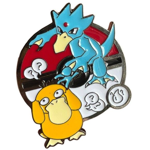 Pokemon Psyduck Poke Evolution Large Enamel Pin - Picture 2 of 6